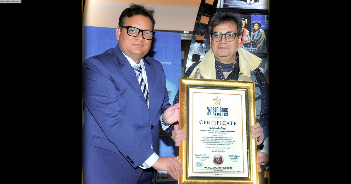 Prominent Writer, Director & Producer of Bollywood Shri Subhash Ghai gets included by World Book of Records - London